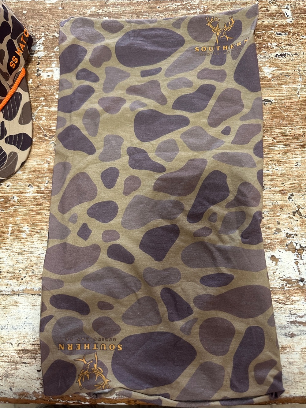Southern String Hat Co Duck Camo Snapback Hat + Bonus Neck Gaiter NWT - Picture 6 of 8